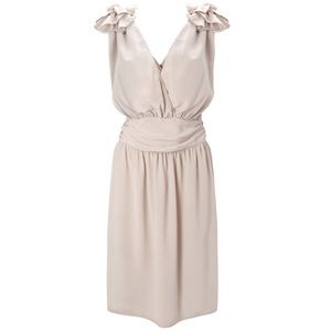 French Connection Silky Sacha Cream Dress